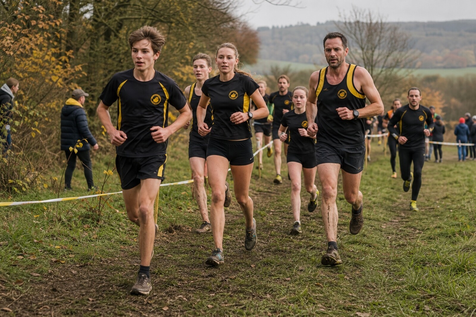 CAB-Leefer an engem Cross-Country-Cours